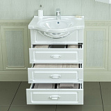 Тумба под раковину Верона 60 3 ящика напольная Санта 700116