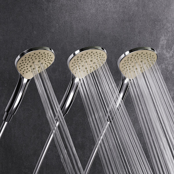 F0790520 Gem душ.система, набор: смеситель д/ванны/душа с термостатом, верхн. душ d 220 мм, ручн.душ