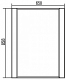 Зеркало Акватон Ария 65x86 1A133702AA010