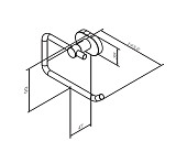A7434100 Sense L, Держатель для туалетной бумаги, хром