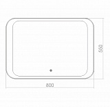 Зеркало Silver Mirrors Indigo 80х55 см ФР-00001702