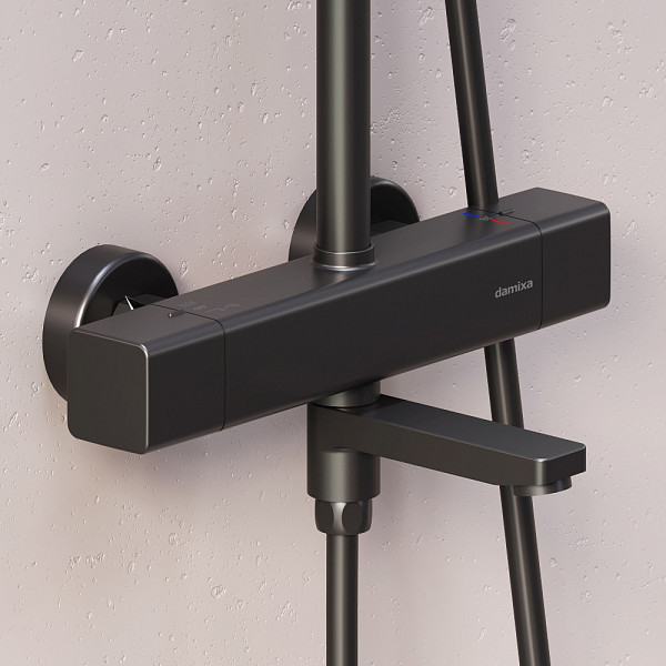 953810300 Gala душевая система с ванно  душевым ТМС смесителем, чёрный