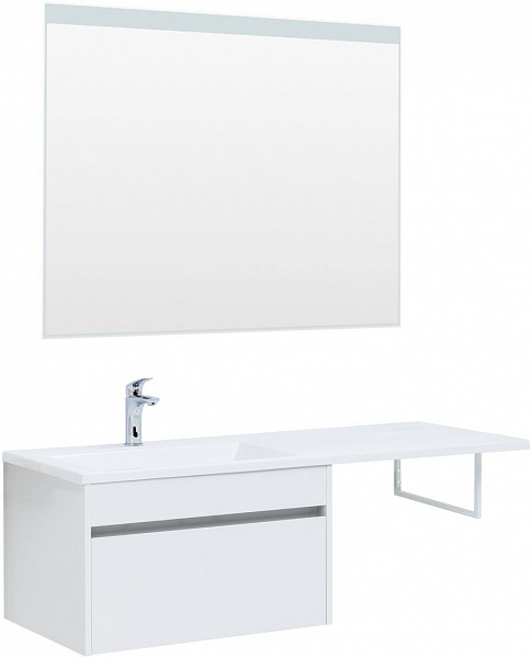 Тумба под раковину Aquanet Токио 68 белый (подвесная, 1 ящик) 00236917