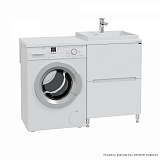 Тумба СаНта Лондон 59 2 ящ напольная, (ум. Юпитер 1200*500 литой мрамор)