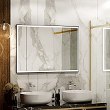 Зеркало Континент "Frame black standart" 1000x700