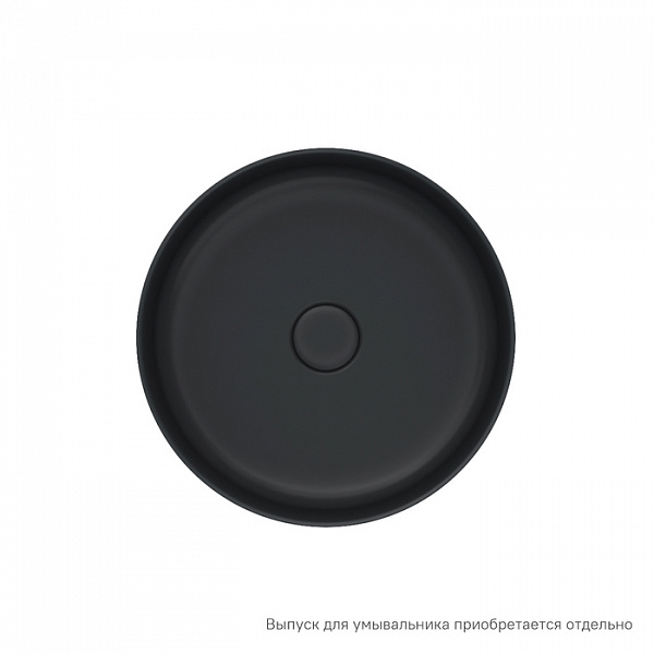 Чёрный матовый умывальник накладной, Ray, IDDIS, RAYBM03i27