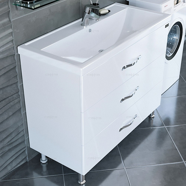 Тумба под раковину Виктория 100 напольная Санта 700131N