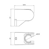 Держатель для лейки, 360, Milardo, 360CP00M53
