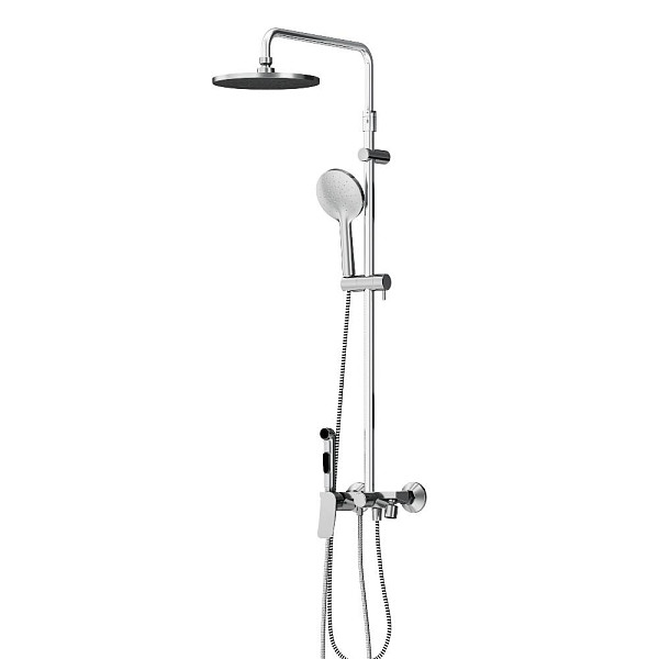 977770000 Jupiter, ДС с ванно-душевым смесителем-полкой и гиг.душем, хром