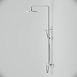 F0790520 Gem душ.система, набор: смеситель д/ванны/душа с термостатом, верхн. душ d 220 мм, ручн.душ