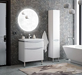 Тумба Corozo "Омаха 70 Z2", белый / металлик, Сомо 70 / Фостер 70