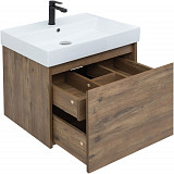 Тумба под раковину Aquanet Nova Lite 60 дуб рустикальный (1 ящик) 00249511