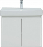 Тумба под раковину Aquanet Nova Lite 75 белый глянец (2 дверцы) 00298850
