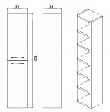 Пенал Creto Ares White