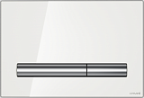 Клавиша PILOT для инсталляций Cersanit LINK PRO/VECTOR/LINK/HI-TEC стекло белый P-BU-PIL/Whg/Gl