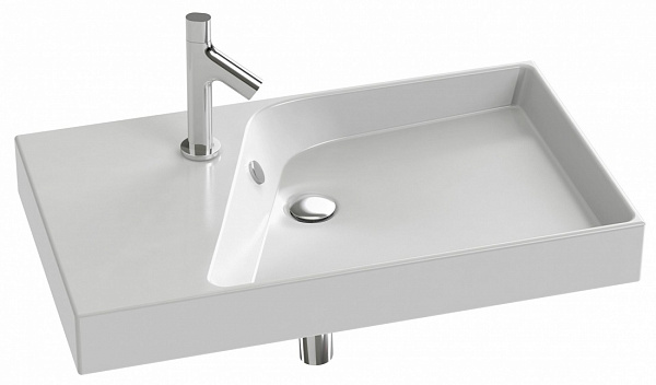 Подвесная раковина-столешница Jacob Delafon Rythmik 80х46 см EXO112-Z-00