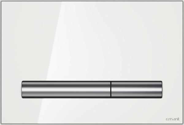 Клавиша PILOT для инсталляций Cersanit LINK PRO/VECTOR/LINK/HI-TEC стекло белый P-BU-PIL/Whg/Gl