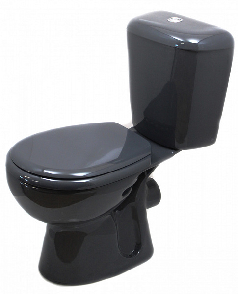 Унитаз-компакт ГРАНД, г/в, 1-реж, сид. ПП, графит (КЕРАМИН)