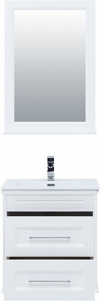 Комплект мебели для ванной Aquanet Бостон М 60 белый матовый 00210629