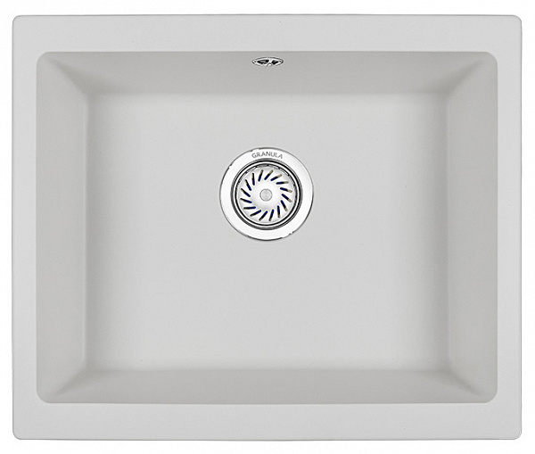 Мойка кухонная Granula квадратная кварц 5551, АРКТИК