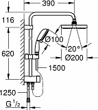Душевая система Grohe New Tempesta Rustic 27399002
