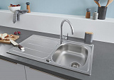 Комплект Grohe Bau 31562SD0 Мойка кухонная K200 31552SD0 + Смеситель BauEdge 31367000