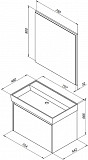 Мебель для ванной Aquanet Nova Lite 75 белый (1 ящик) 00242296