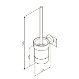 A8033400 Like, Стойка с туалетной щеткой, универсальная