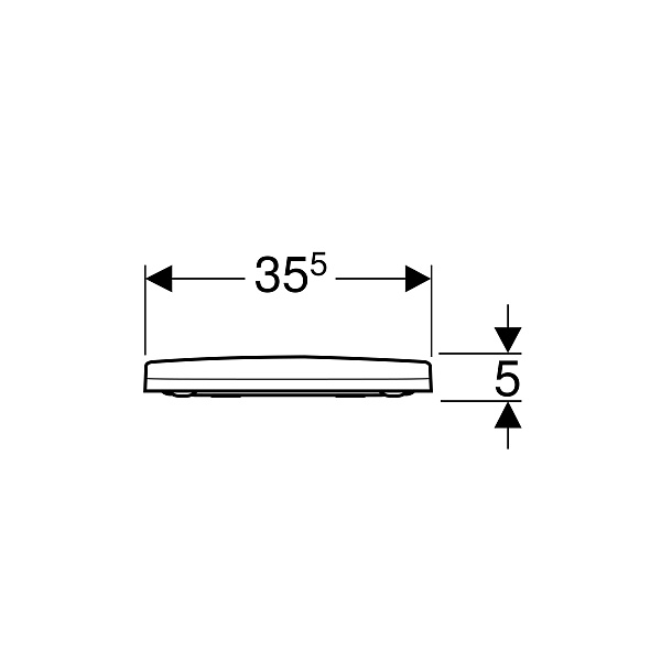 Сиденье для унитаза Geberit Acanto быстросъемное с микролифтом 500.605.01.2