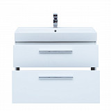 Тумба под раковину Aquanet Nova 85 белый глянец, 2 ящика 00249920