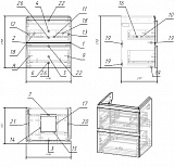 Тумба под раковину Cersanit Moduo 50 см  SB-SZ-MOD-MO50/Wh