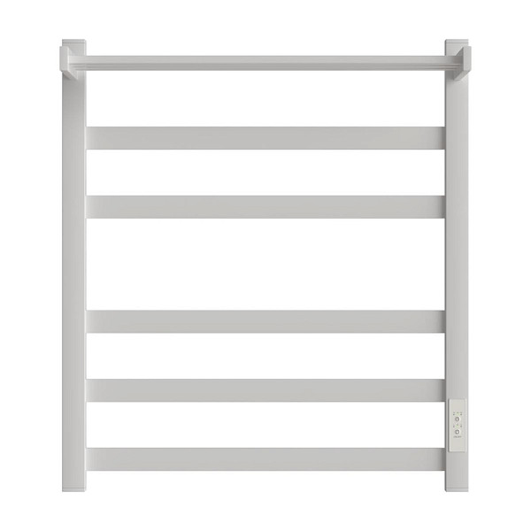 Полотенцесушитель электрический Point Меркурий PN83856PW П5 500x600 с полкой, диммер справа, белый