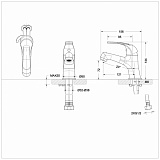 Комплект смесителей для ванной комнаты Bravat Fit 3 в 1 F00315C