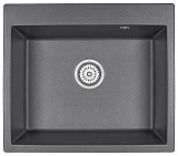 Мойка кухонная Granula квадратная кварц 6001, ГРАФИТ