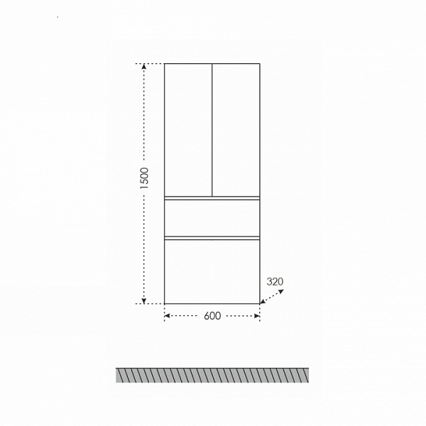 Пенал Марс 60 подвесной Санта 700166