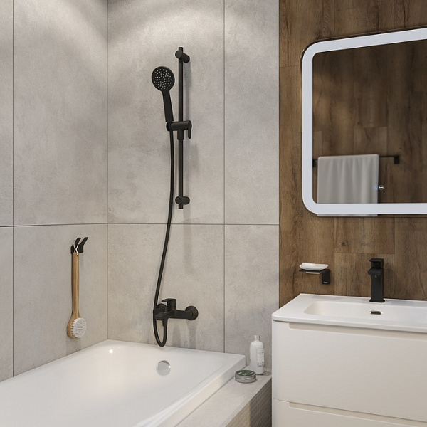 Стойка для душа, черная матовая, Ray, IDDIS, RAY70B0i17