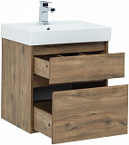 Тумба под раковину Aquanet Nova Lite 60 дуб рустикальный (2 ящика) 00249512