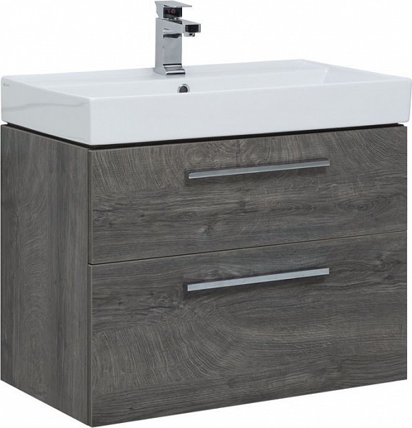 Тумба под раковину Aquanet Nova 75 дуб рошелье (2 ящика) 00242260