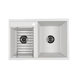 Мойка для кухни Aquaton Делия 78 DBL 2 чаши жемчуг 1A723132DE240