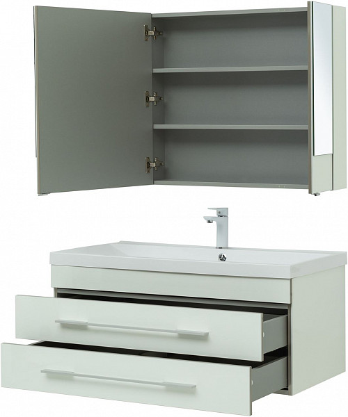 Мебель для ванной Aquanet Верона 100 белый (раковина Нота 284116) 00287649