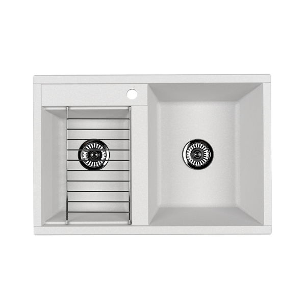 Мойка для кухни Aquaton Делия 78 DBL 2 чаши жемчуг 1A723132DE240