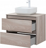 Тумба под раковину Aquanet Nova Lite 75 орех светлый (2 ящика) 00287885