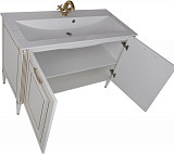 Тумба под раковину Aquanet Паола 120 белый/золото 00186114