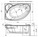 Акриловая ванна Aquanet Jamaica 160x100 L (с каркасом) 00205486