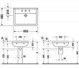 Раковина Duravit Starck 3 0300650000 65 см