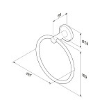 A85A34400 X-Joy, Кольцо для полотенец, хром