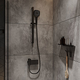 Лейка для душа, черная, Slide, IDDIS, SLI3F0Bi18