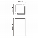 Стакан для зубных щеток Wasserkraft Elba K-2728