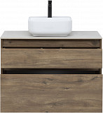 Тумба под раковину Aquanet Nova Lite 90 дуб рустикальный (2 ящика) 00249518