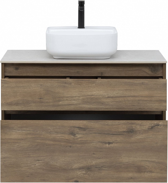 Тумба под раковину Aquanet Nova Lite 90 дуб рустикальный (2 ящика) 00249518